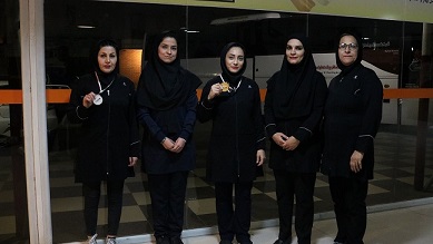 گزارش تصویری از مراسم استقبال از بانوان جودوکار خوزستانی که موفق شدند در مسابقات قهرمانی کارگری کشور خوش بدرخشند