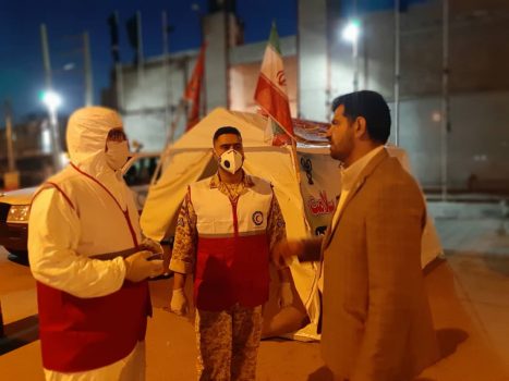 تعامل هلال احمر اهواز و قرارگاه منطقه جنوب غرب ارتش در مصاف با ویروس کرونا تعامل هلال احمر اهواز و قرارگاه منطقه جنوب غرب ارتش در مصاف با ویروس کرونا