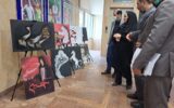 برپایی نمایشگاه نقاشی “نرگس حموله” به مناسبت فرارسیدن ماه محرم در اداره‌کل ورزش و جوانان استان تهران