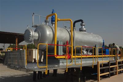 تعمیرات اساسی دستگاه تفکیک‌گر سیار نفت (MOS) در شرکت نفت و گاز کارون