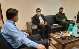 نشست مشترک مدیر روابط عمومی شرکت توزیع برق خوزستان با فرمانده بسیج ادارات استان