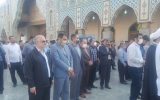 حضور سرپرست اداره کل صمت خوزستان در مراسم تشییع شهید دانش آموز در اهواز