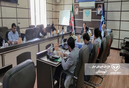 جلسه هماهنگی با مراکز بخش خصوصی در اداره کل دامپزشکی استان خوزستان