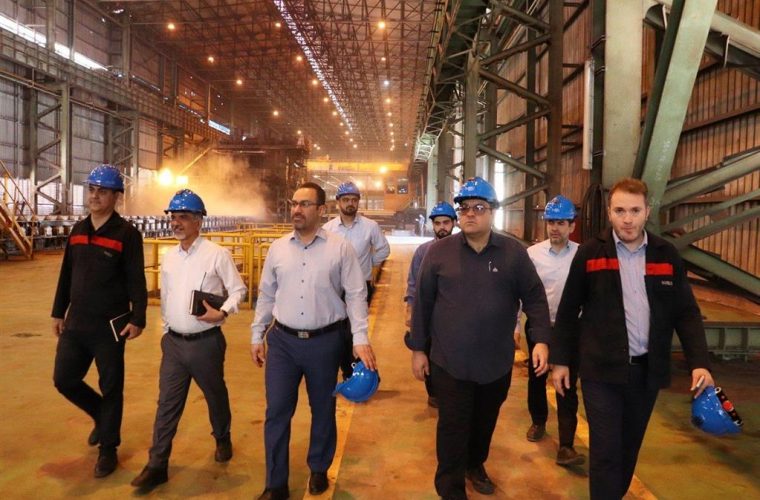 بازدید جمعی از مدیران ارشد شرکت نفت و گاز اروندان از شرکت فولاد اکسین خوزستان
