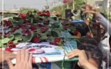 فیلم/مراسم تشییع شهید وحید دالوند در اندیمشک