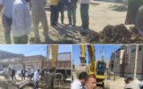 پیشرفت ۲۰ درصدی پروژه اصلاح خط فاضلاب خیابان مدرس کوی علوی اهواز
