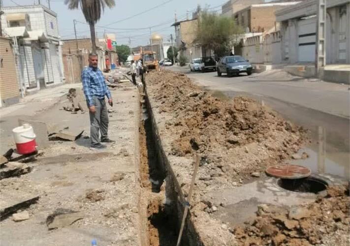 پیشرفت ۳۰ درصدی پروژه آبرسانی به منطقه نورآباد زرگانِ اهواز