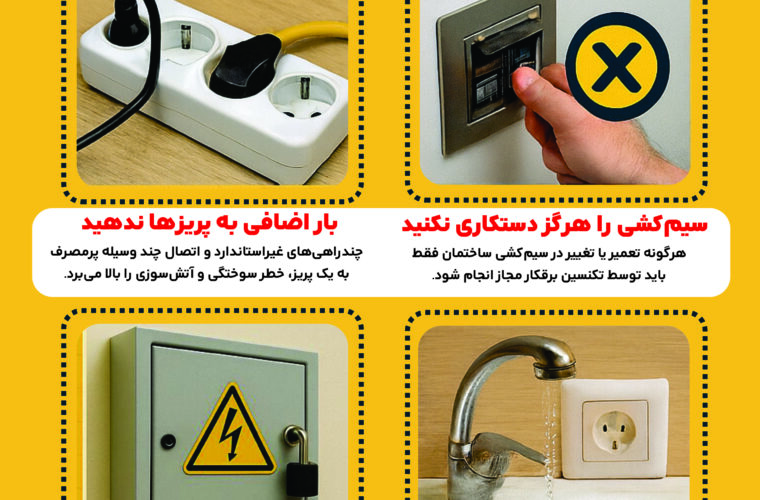 پوستر/مشترکان عزیز خوزستانی همه ی ما در قبال ایمنی مسئولیت داریم