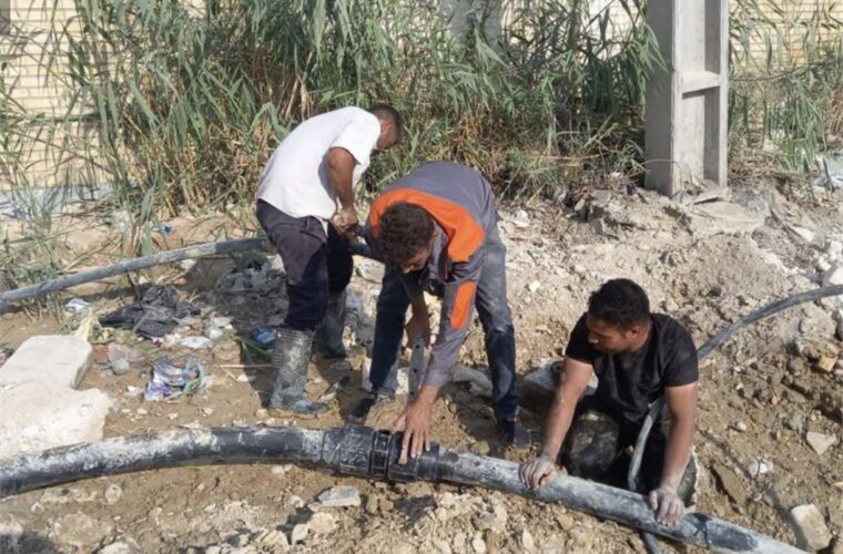 تامین آب فاز ۵ شهر بندر امام خمینی (ره) با اجرای عملیات توسعه شبکه