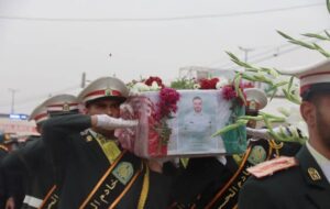 گزارش تصویری/آیین تشییع پیکر مطهر مدافع امنیت شهید استواریکم حسین سواری