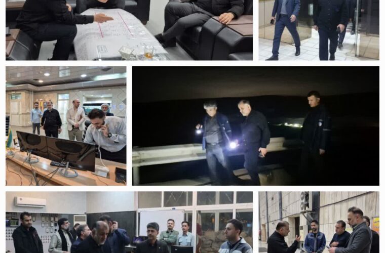 بازدید شبانه مدیر عامل سازمان آب و برق خوزستان از نیروگاههای استان/ قدردانی از تلاش بیوقفه کارکنان بازدید شبانه مدیر عامل سازمان آب و برق خوزستان از نیروگاههای استان/ قدردانی از تلاش بیوقفه کارکنان