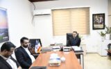 دیدار فرمانده و جمعي از بسیجیان شرکت ملی حفاری ایران با رئیس و کارکنان روابط عمومی به مناسبت روز ارتباطات و روابط عمومی