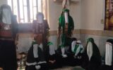 اجرای نمایش تعزیه دشت کربلا توسط گروه فرهنگی هنری مذهبی آسمان کارون در مرز چذابه